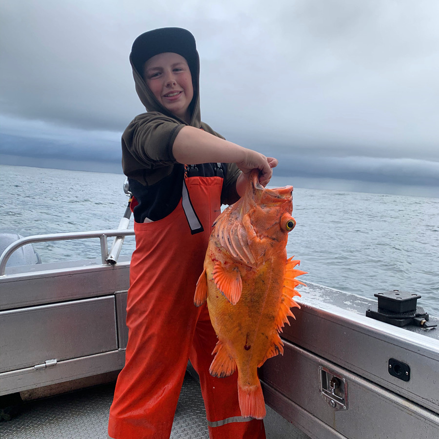 photo casey with fish
