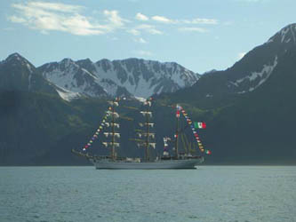 Mexican Tall Ship In Resurrection Bay